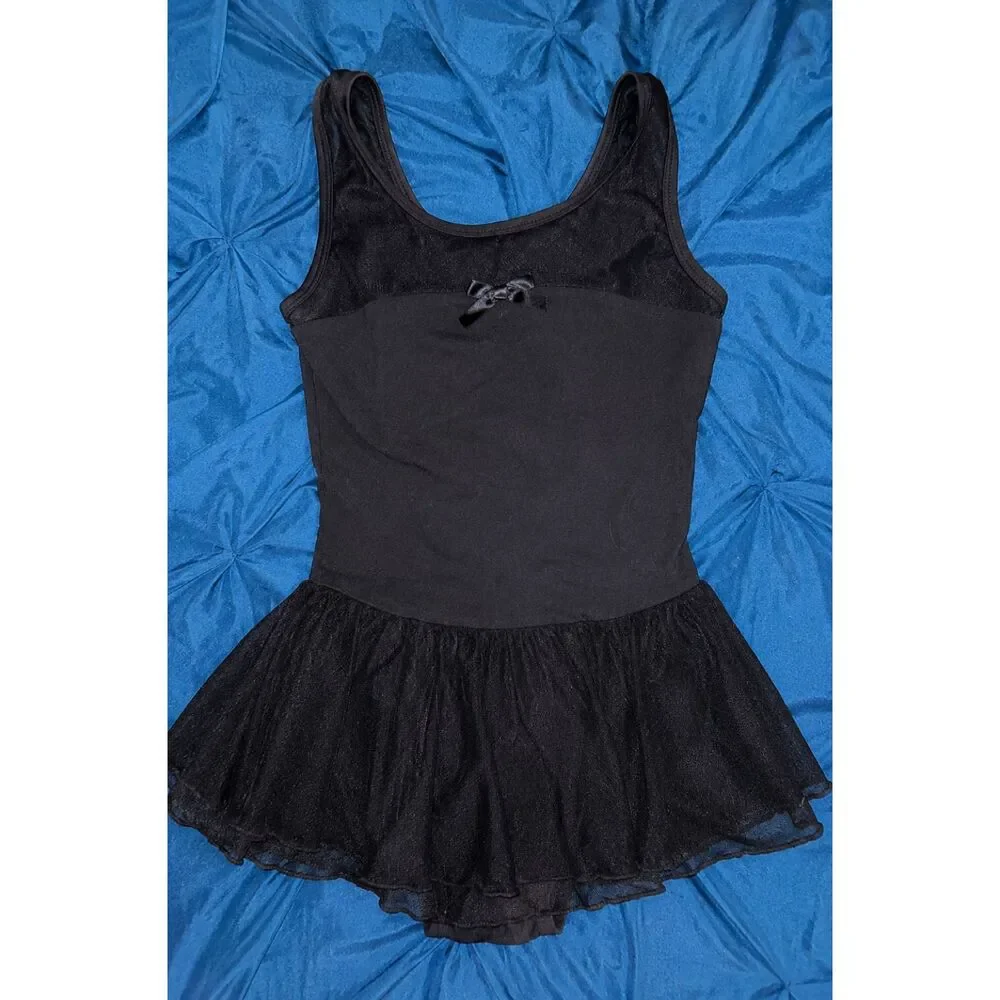 Cat & Jack Black Ballet Leotard with Attached Skirt – XL 14/16